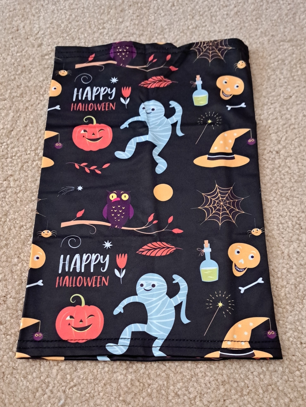 Halloween Neck Gaiter - Black